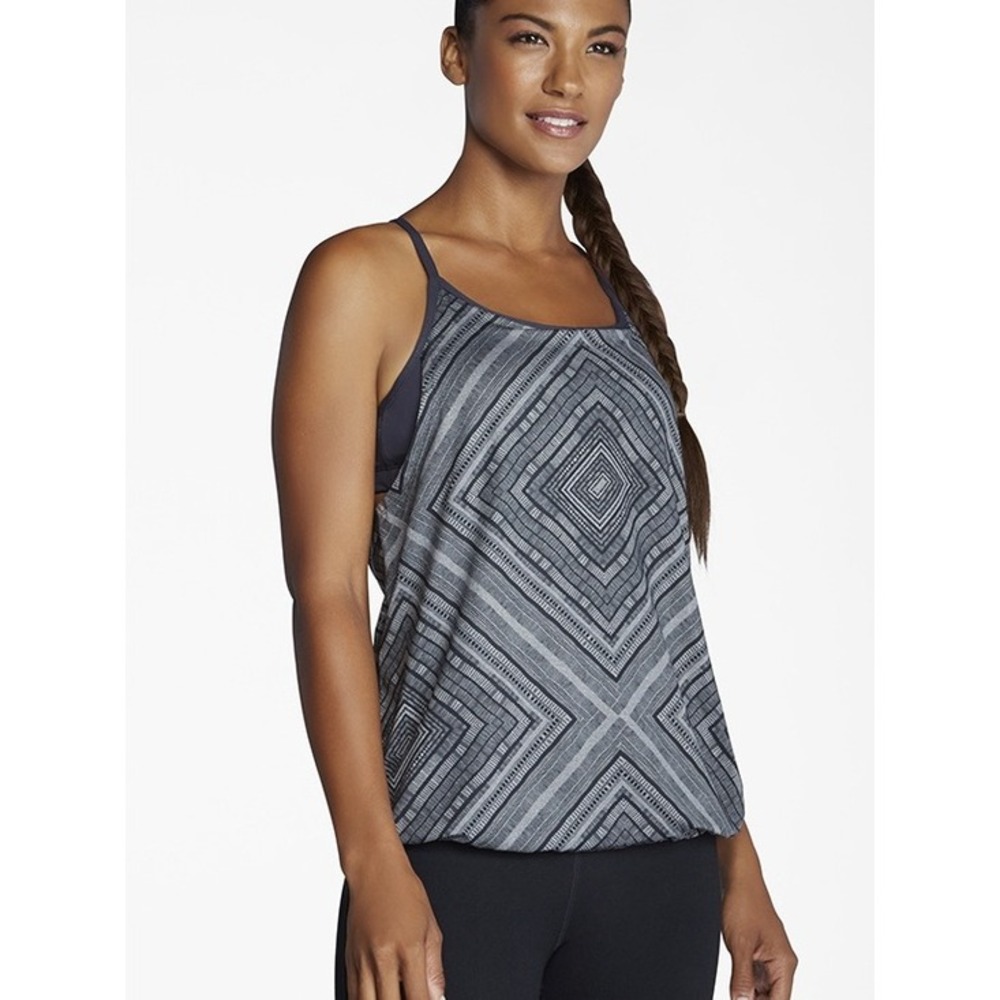 Fabletics Norwalk‎ Tank with Built-In Bra Grey Women's Large